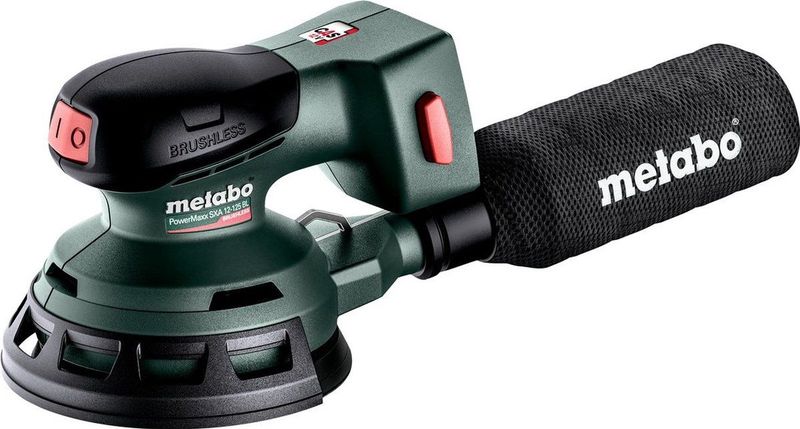 Metabo - 12-125 BL - Accu Excenterschuurmachine - 12V - 125 mm - Excl accu en lader - Metabox 215