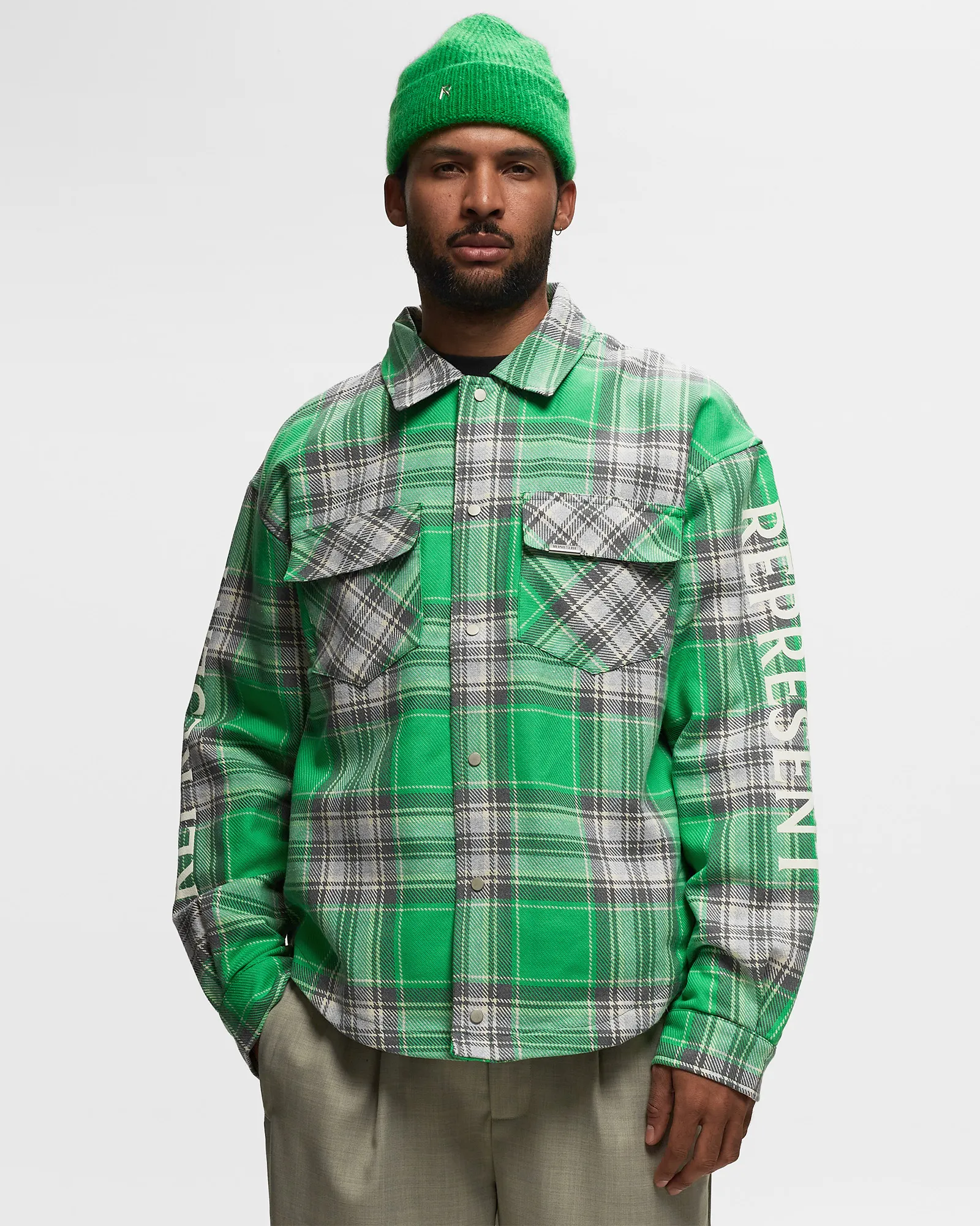 Camisa de flanela acolchoada Represent