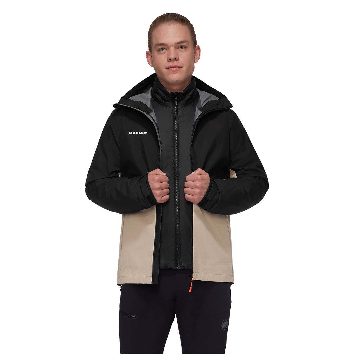Mammut Alto Light 3in1 HS Hooded jakke, herre (Savannah Black)