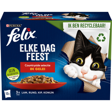 Felix Elke Dag Feest Countryside kattenvoer 12 x 85g