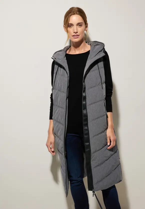Teflon Longweste - frost grey melange