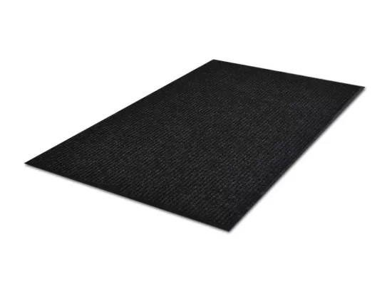 Tapis d'entrée noir paillasson PVC noire 90 x 60 x 60 cm DEC023111