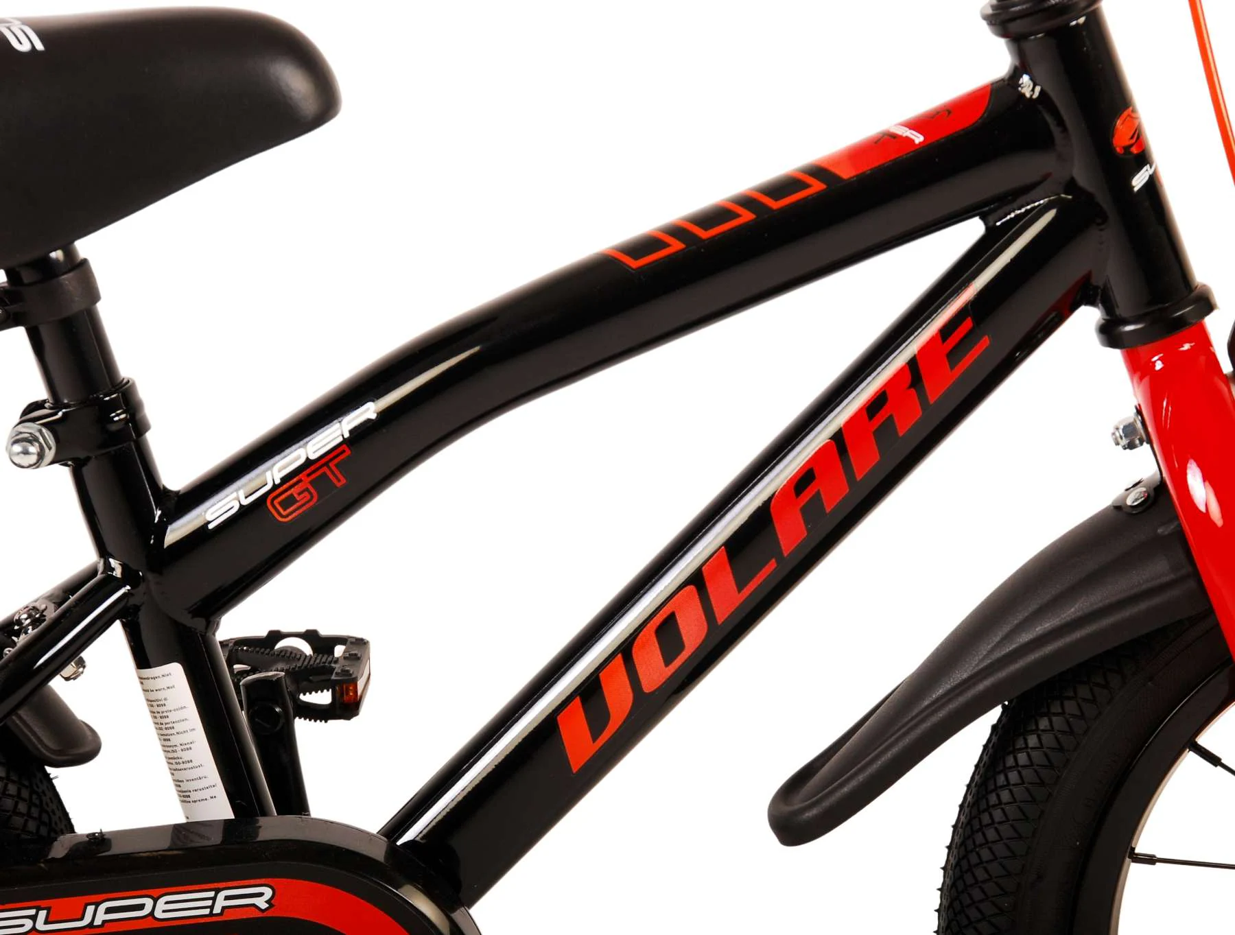 Kinderfahrrad Super GT Kinderfahrrad für Jungen 14 Zoll Kinderrad Rot
