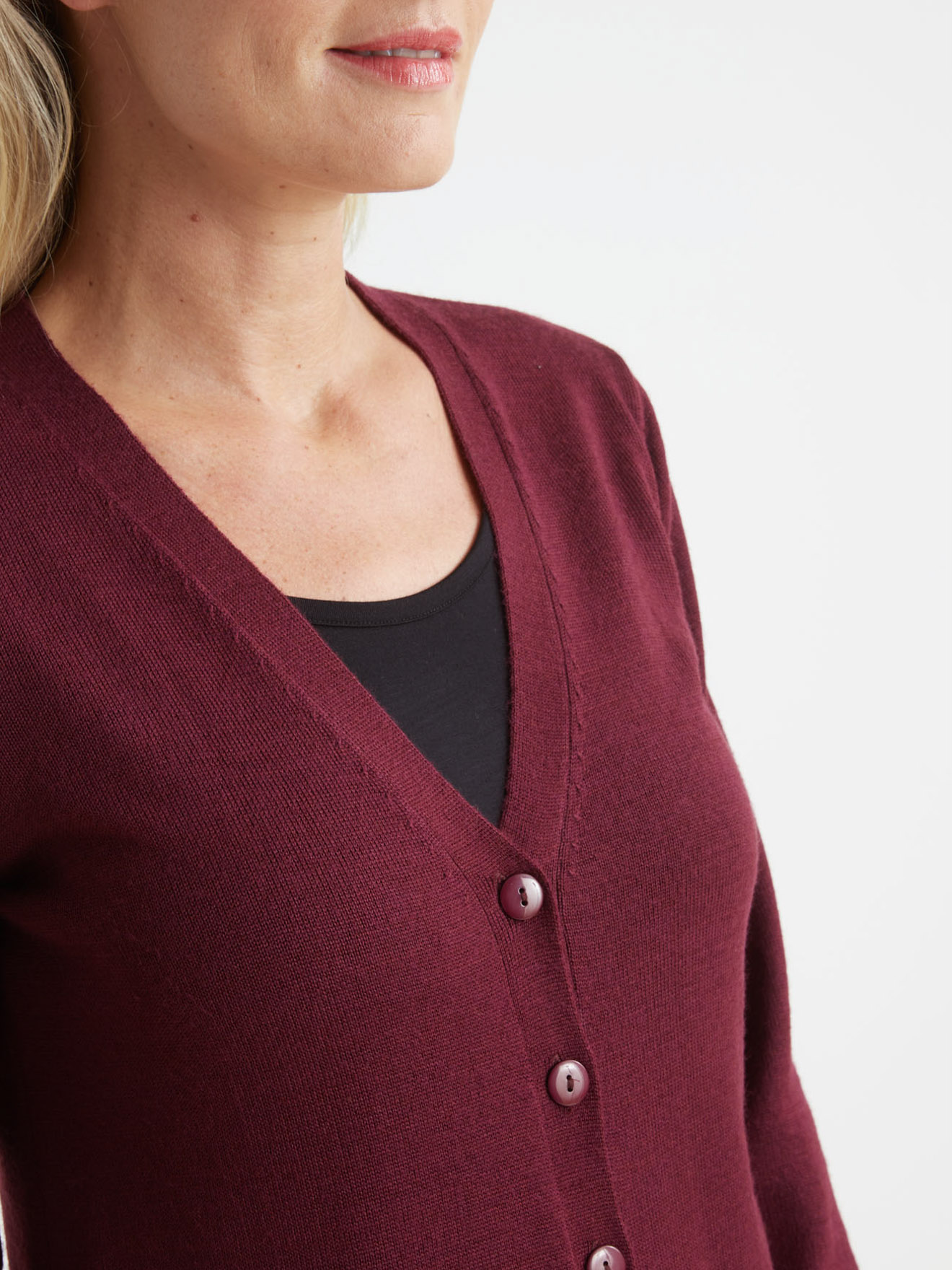 Gilet classique, 50% laine mérinos