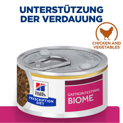Hill's VET Katze Prescription Diet Gastrointestinal Biome Ragout mit Huhn & Gemüse 24x82g