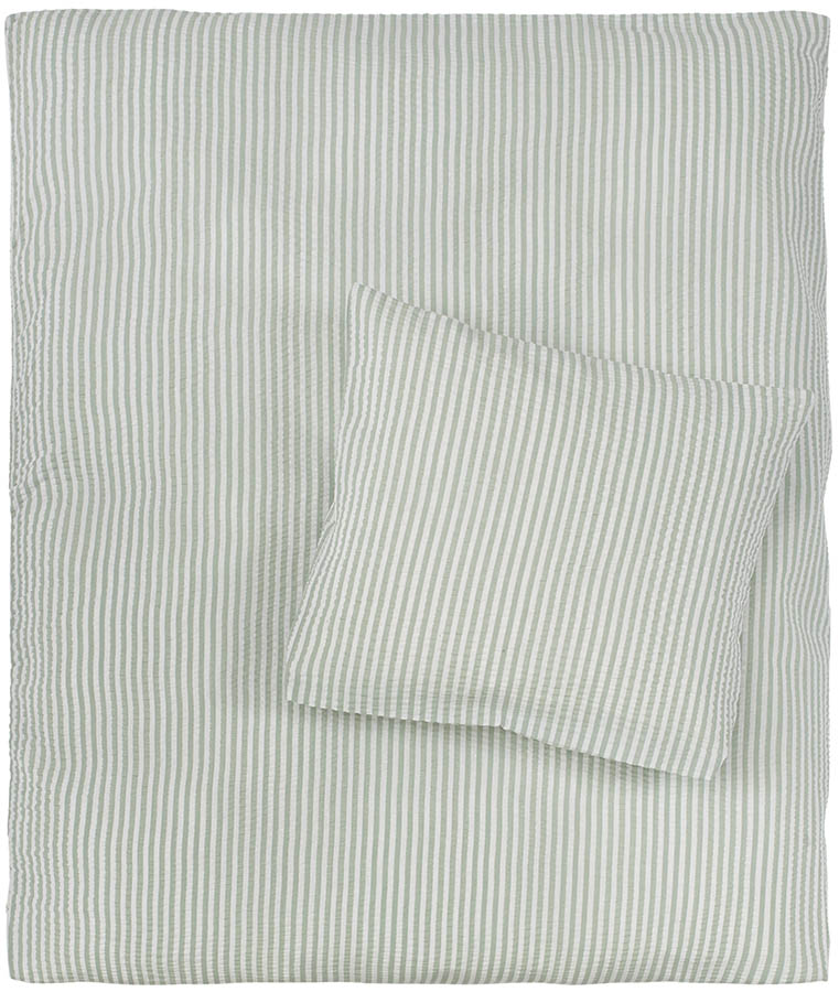 Lykke kreppsengesett 80x100 grønn