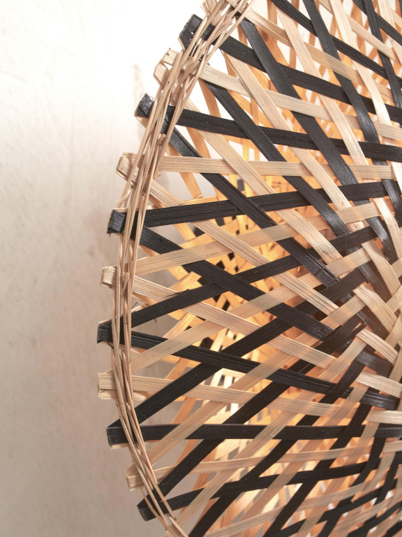 Good&Mojo Kalimantan wandlamp extra small Ø30 zwart