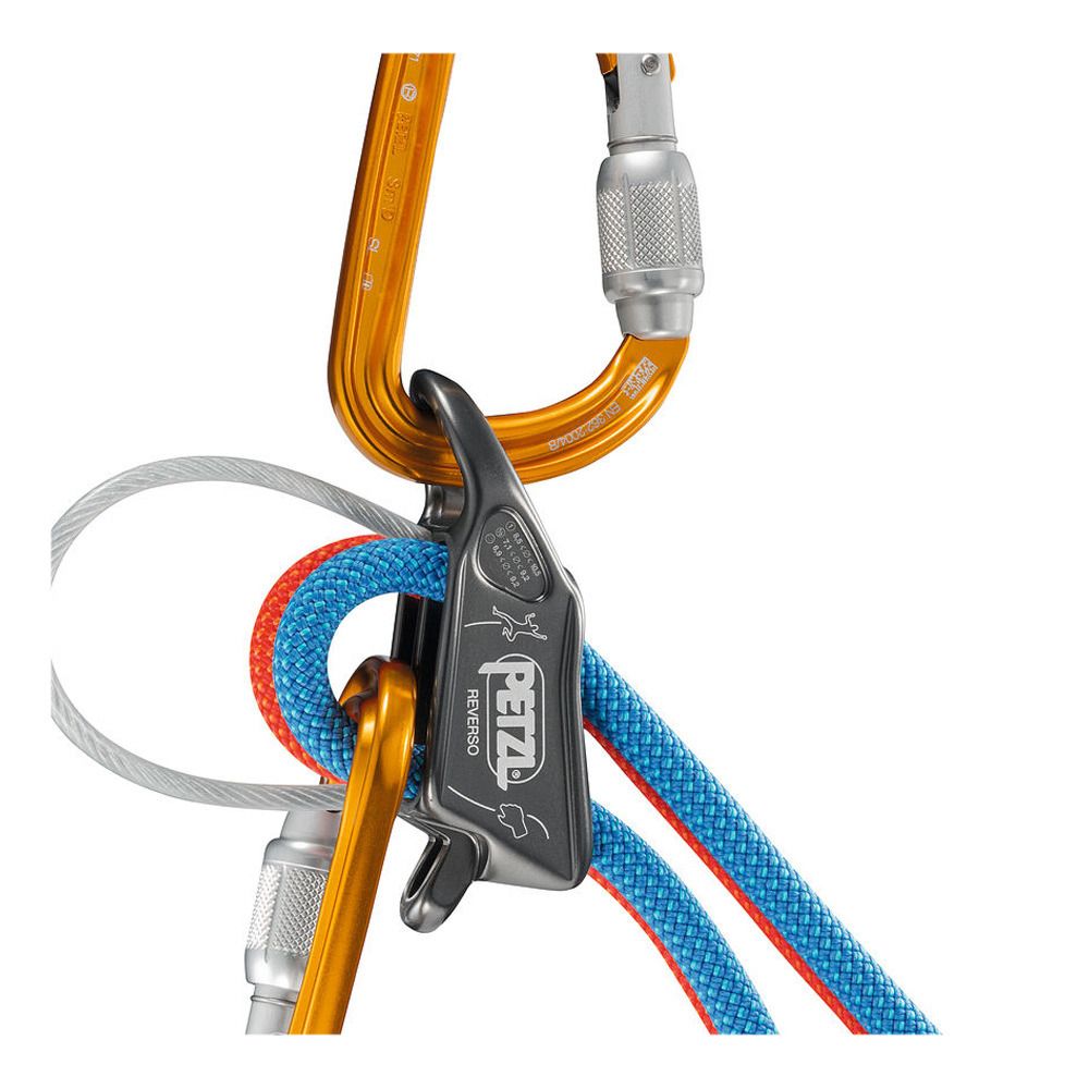 Petzl REVERSO - Assureur rouge/orange