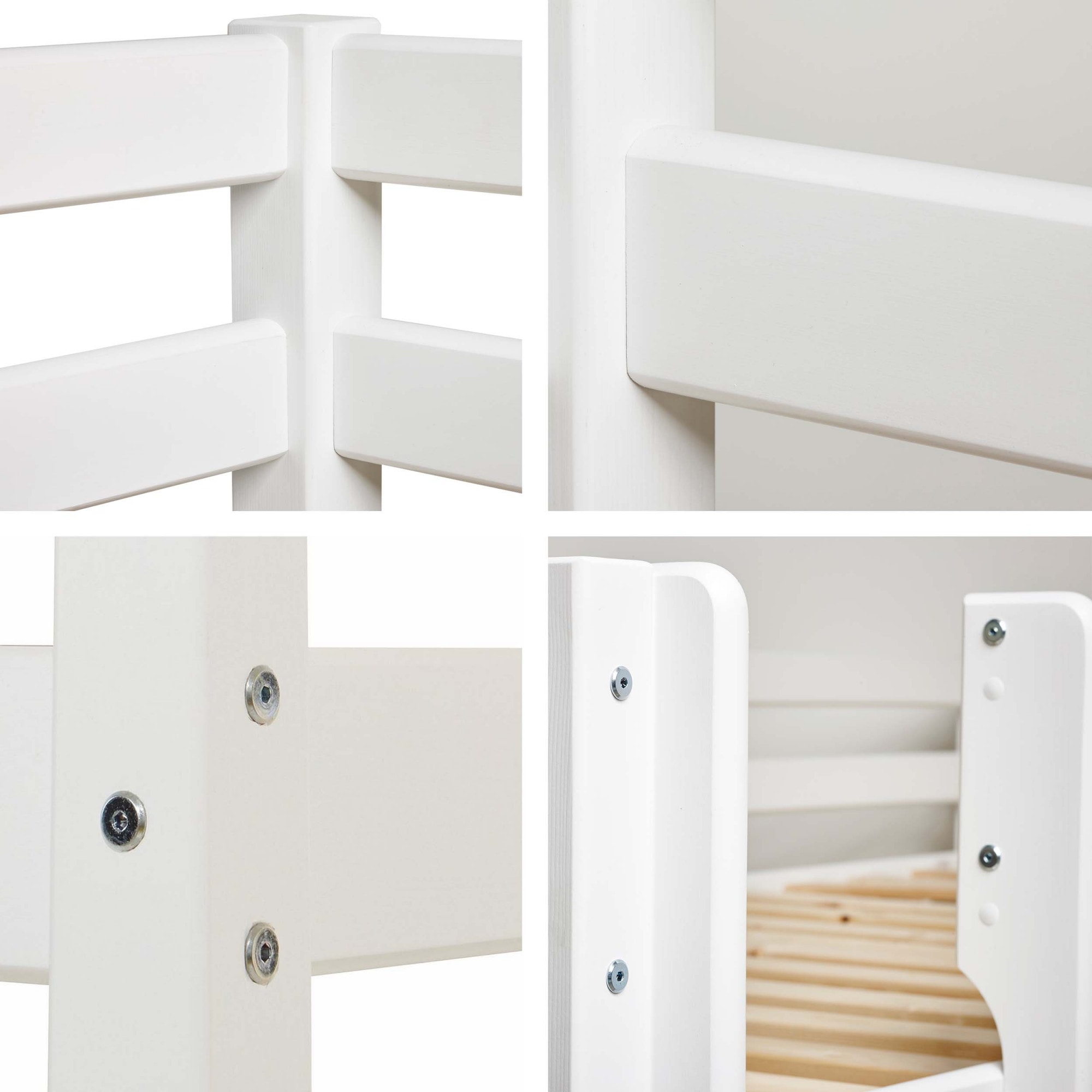 Hoppekids Hochbett »ECO Dream, Kinderbett, Spielbett, Halbhohes Bett aus Massivholz« inkl. Vorhang-Set Creator, Bettgrösse & Matratze wählbar