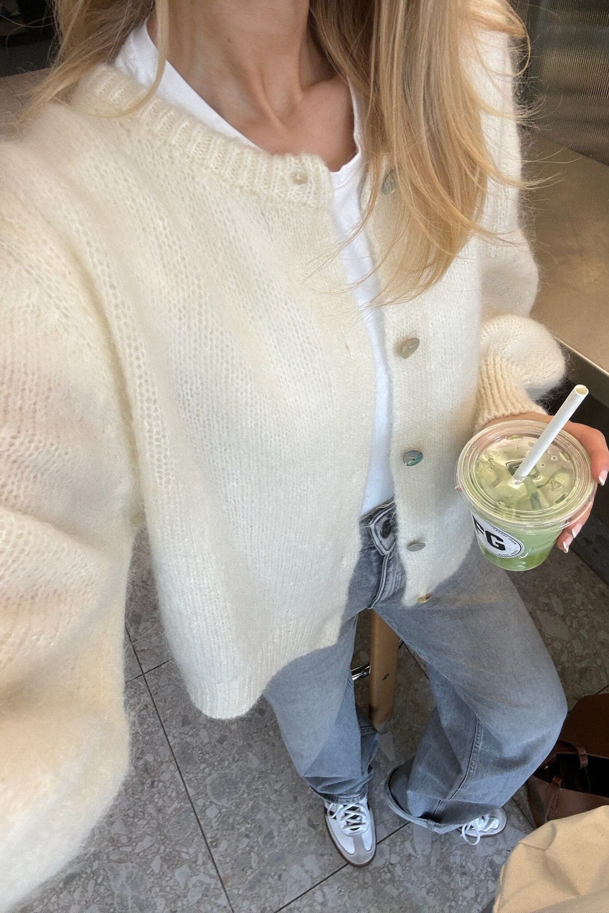 BYIC Idaic Cardigan white white