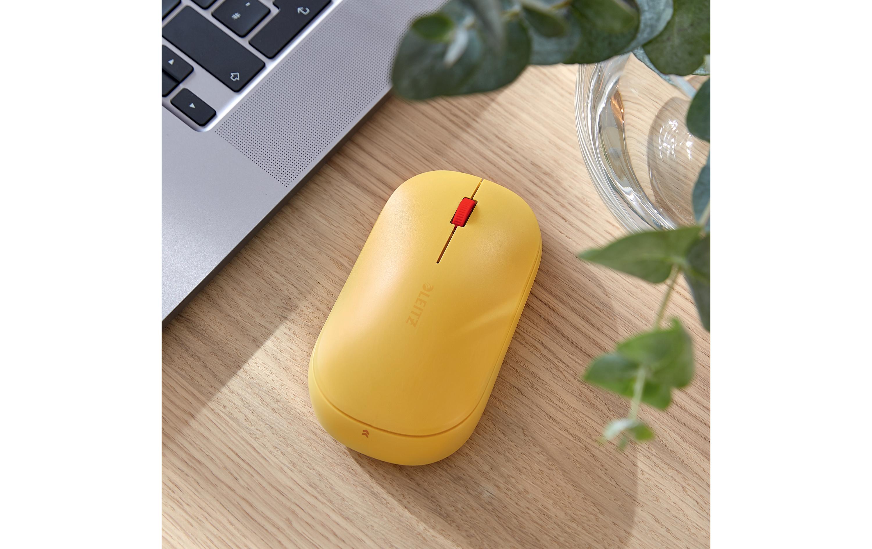 Maus Cosy Kabellose Warmes GelbDual Kabellose Computermaus