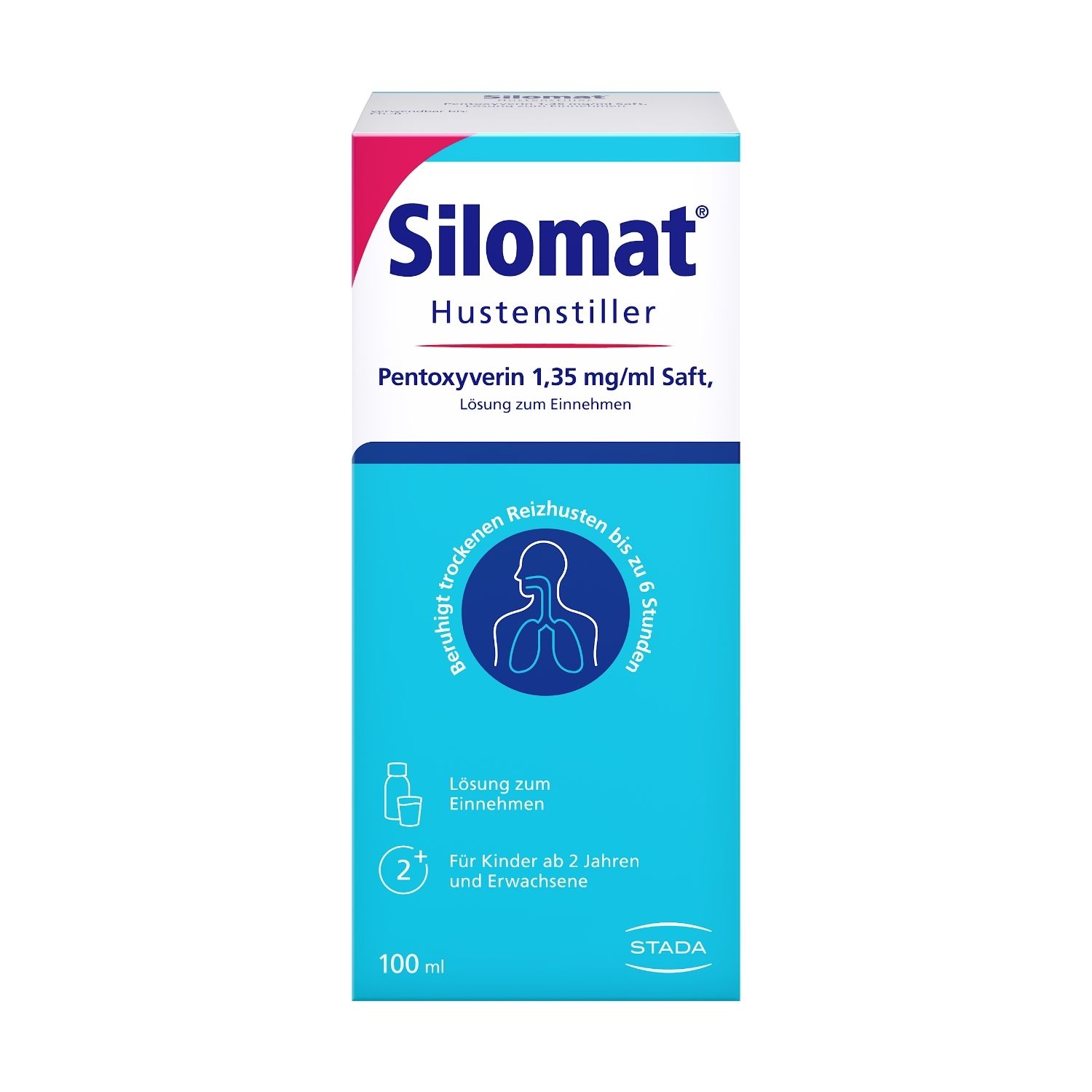 SILOMAT Hustenstiller Pentoxyverin Saft 100ml, gegen Reizhusten