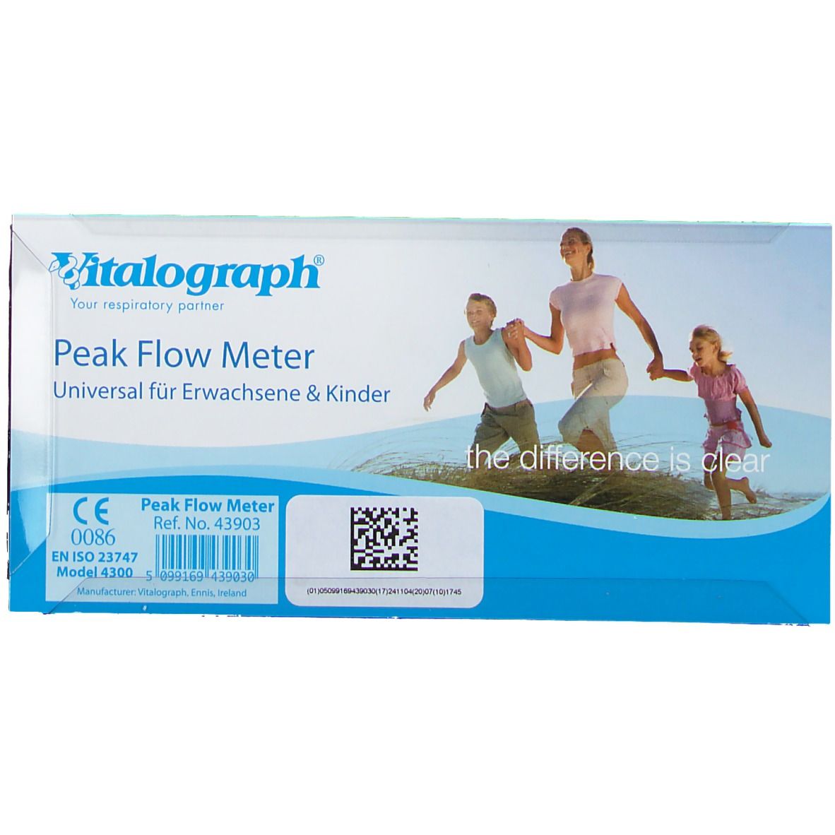 Vitalograph Peak-Flow-Meter Universal für Erwachsene & Kinder