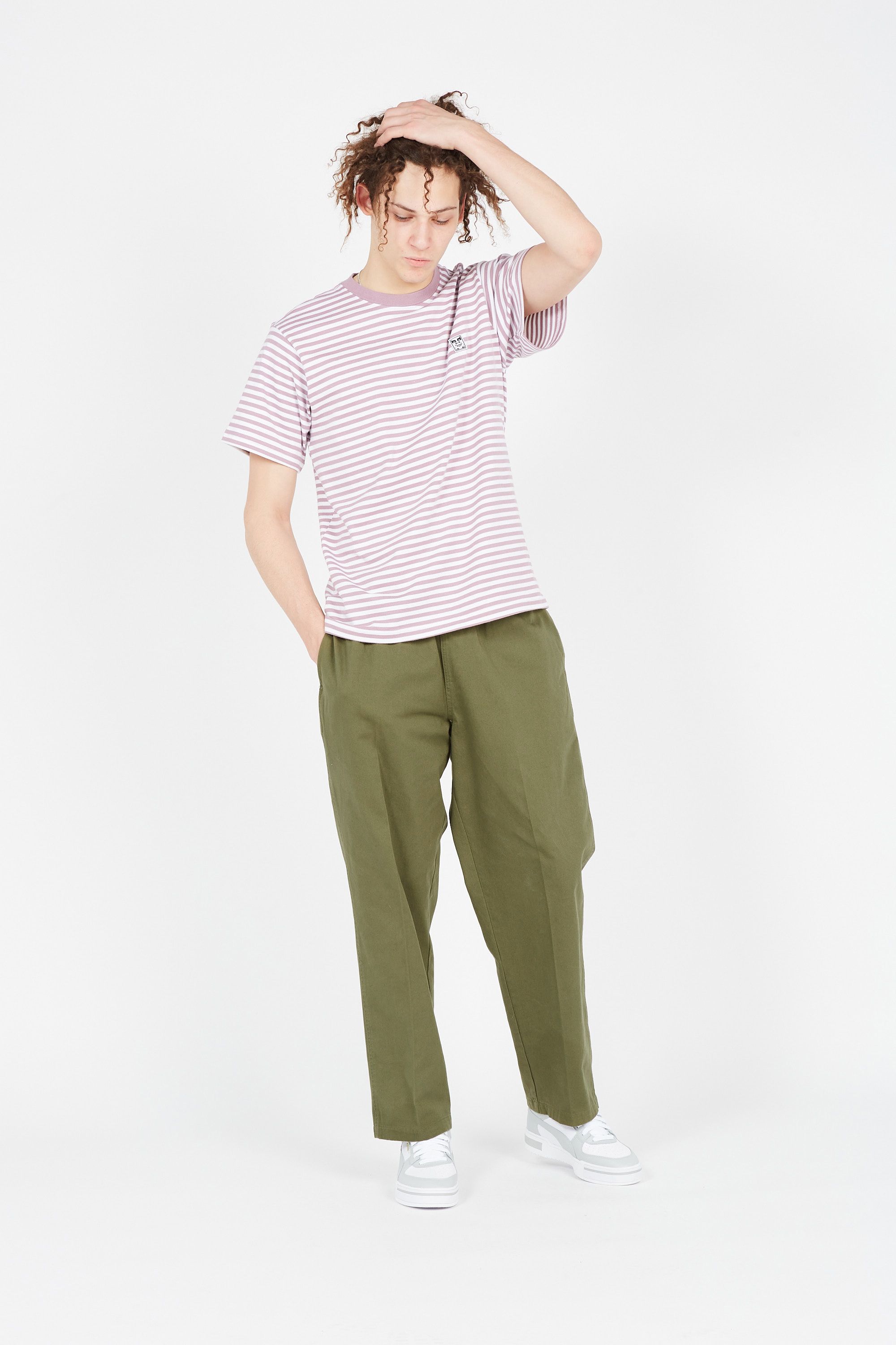 OBEY Pantalon Vert