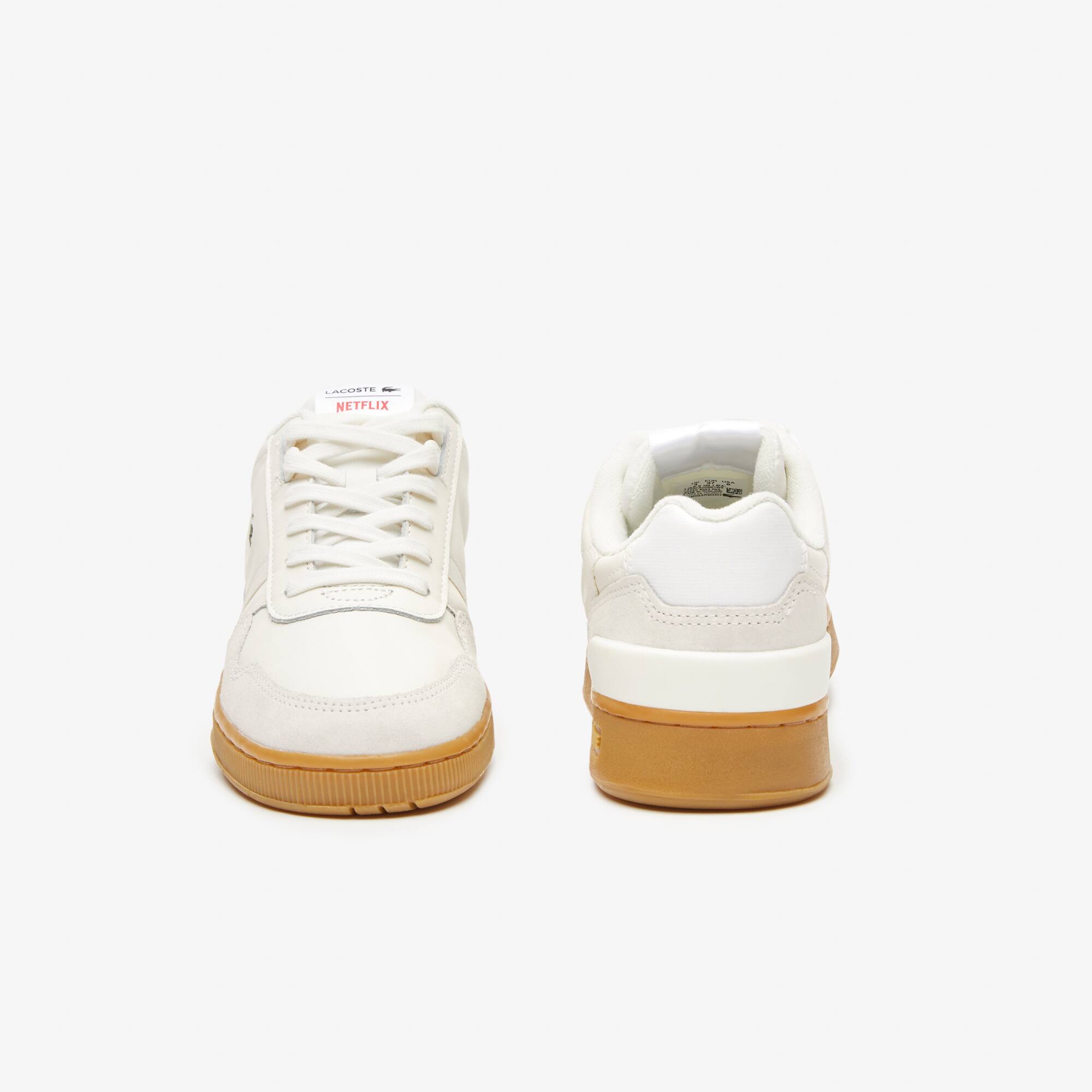 Damen-Sneakers LACOSTE x Netflix T-CLIP aus Leder Sneakers - Weiss - Lacoste - Damen
