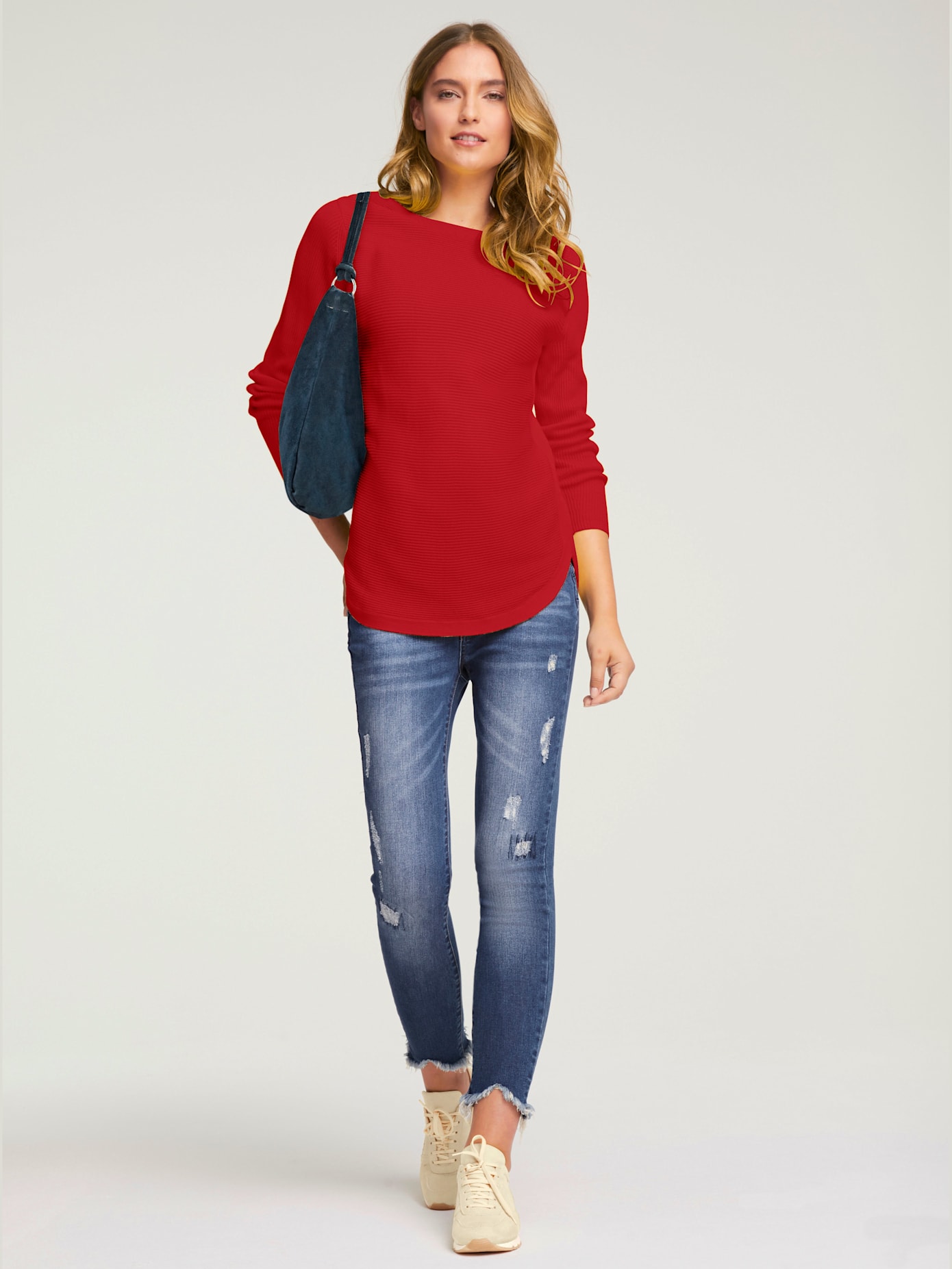 Pull en tricot fin look décontracté tendance
