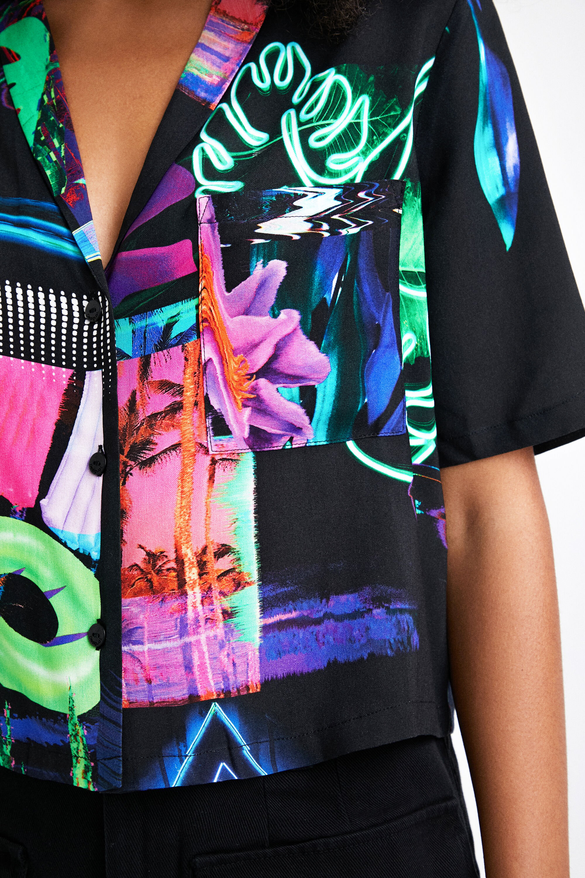 Crop top tropical