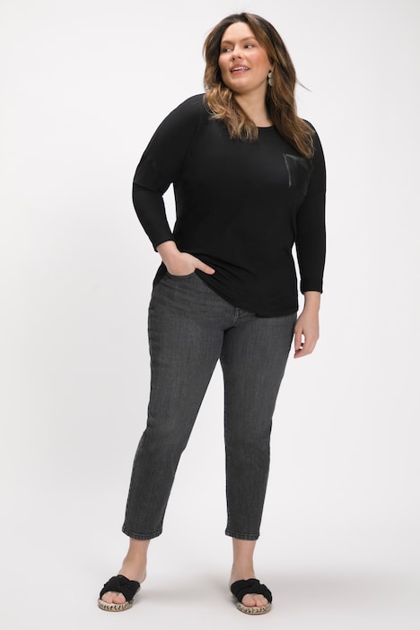 Mom-Jeans, 5-Pocket-Schnitt, Komfortbund