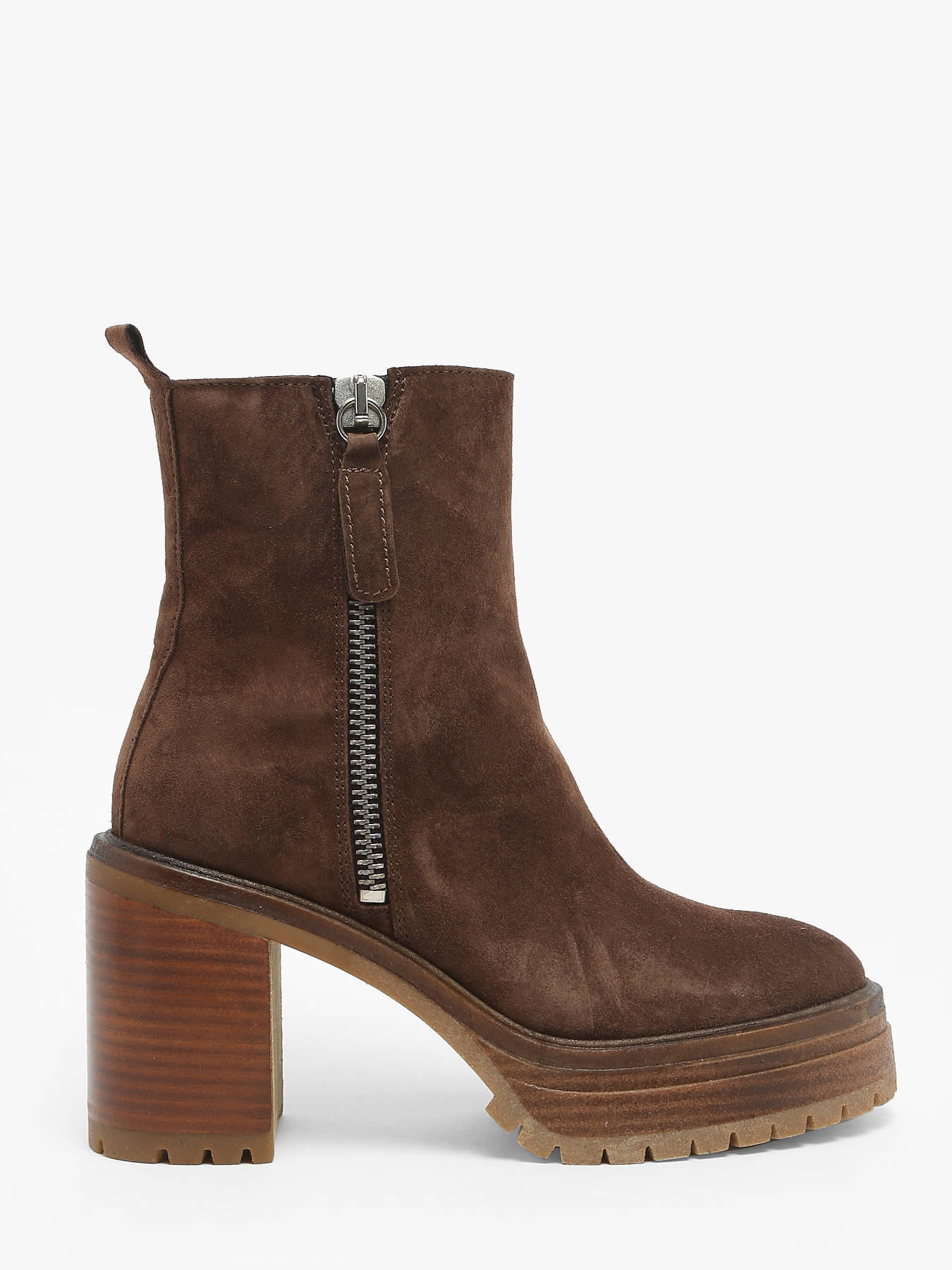 Bottines  talon Anima en cuir ALPE