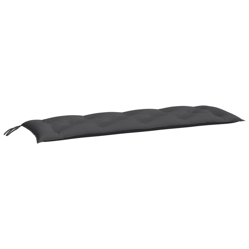 Coussins de banc de jardin 2 pcs anthracite tissu oxford