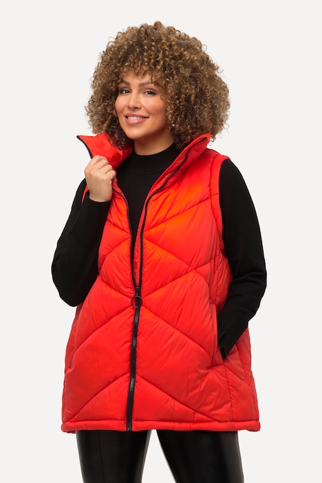 HYPRAR 2-in-1-Pufferjacke, Ärmel abnehmbar, Stehkragen