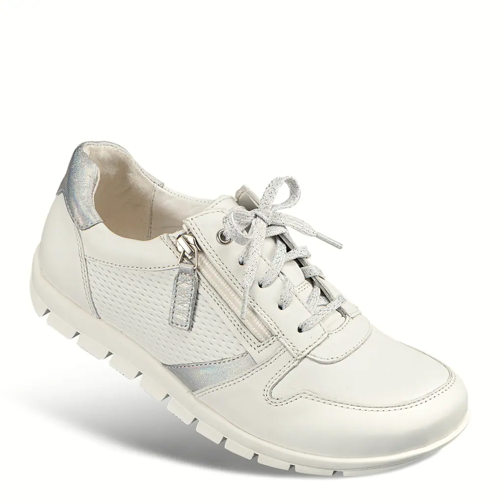 CORINNE SUTER - Sneaker DAVINA weiss-silber