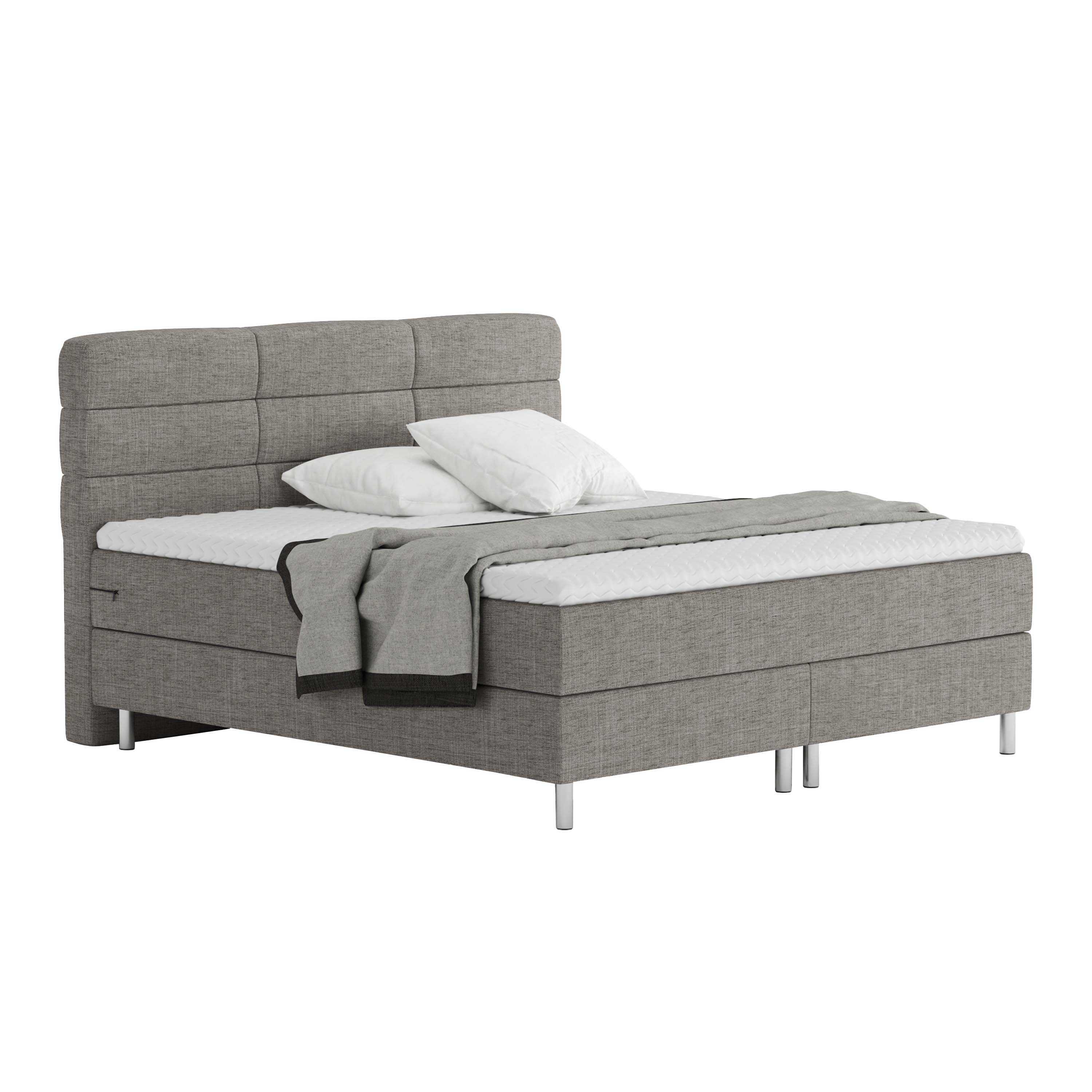 Boxspringbett MIDNIGHT 180 x 200 cm grau