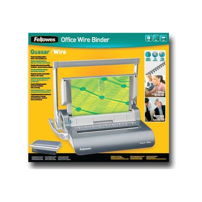 Fellowes Quasar/Wire - machine à relier / relieuse perforeuse manuelle par anneaux métal - Perfore 15 feuilles - relie 130f