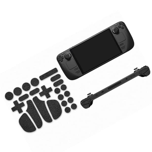INF Anti-Slip Grip for Steam Deck - Black Snowflake Button Ver.