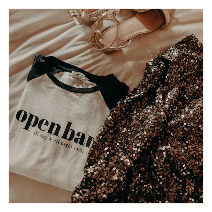 Tajinebanane T-Shirt d'allaitement Open bar | Blanc