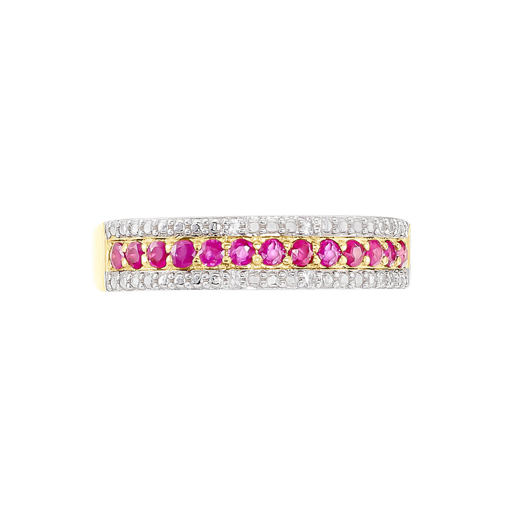 Bague Amias Or Jaune Rubis Diamant