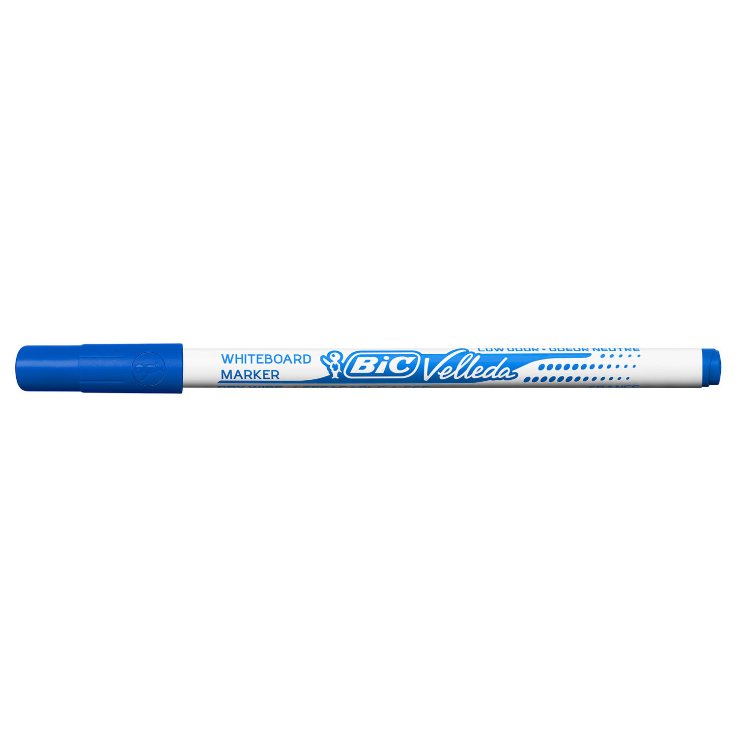 Viltstift Bic 1721 whiteboard rond blauw 1.5mm