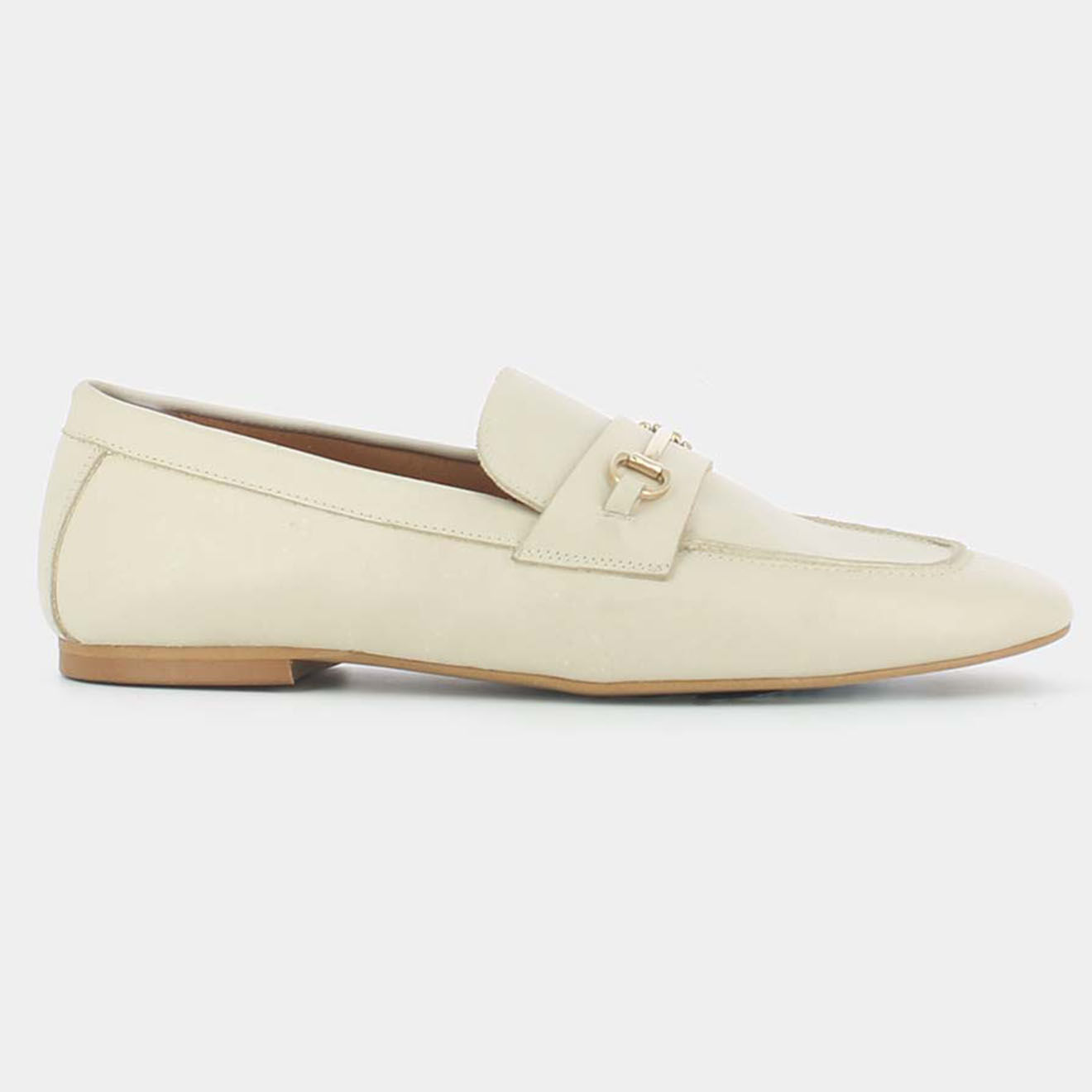 Jonak Mocassins en Cuir Marc beiges