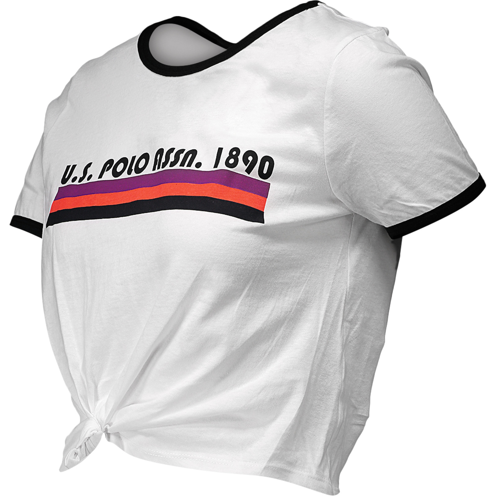 US Polo Logo Knopf D, weiss, L