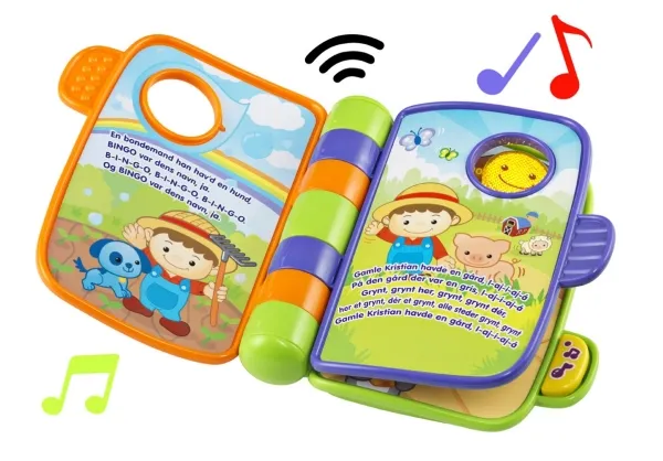 Vtech Baby Rim- og opdagelsesbog DK