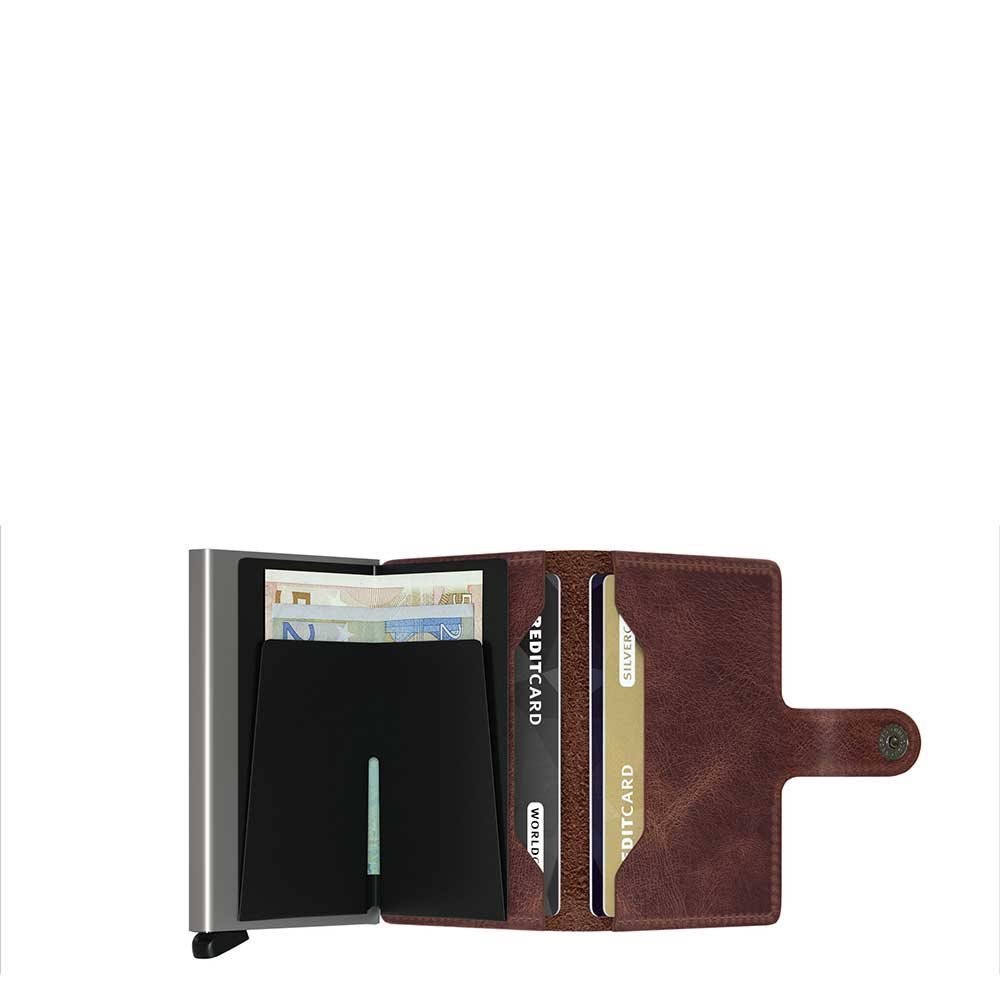 Secrid Miniwallet Portemonnee brown Vintage leather