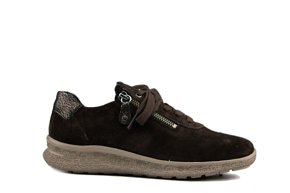 Hartjes Rap Shoe Dunkelbraun Altgold