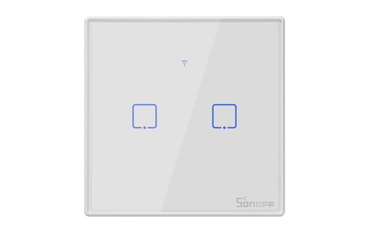 Lichtschalter T2EU2C-TX WiFi-RF, 2-fachIntelligenter 2-gang Wand-Schalter
