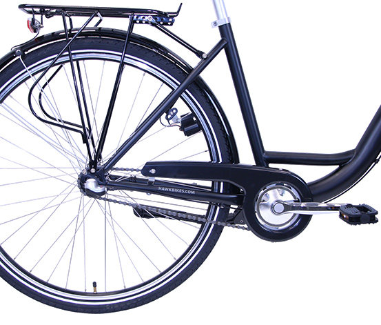 HAWK Bikes City Wave Premium Plus, schwarz, 26/43