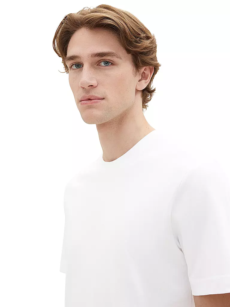 TOM TAILOR T-Shirt weiss