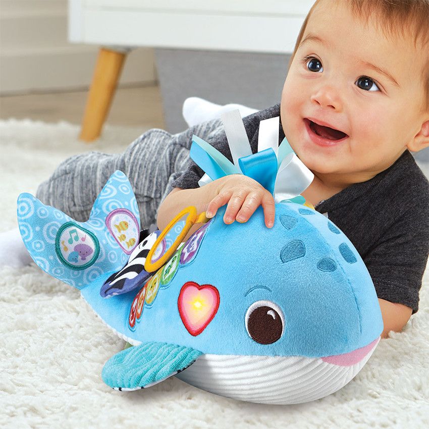 Peluche interactive Océane, ma baleine musicale - Ecru