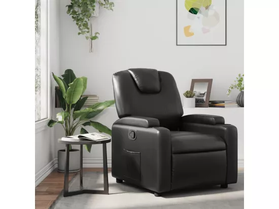 Fauteuil inclinable Noir Similicuir