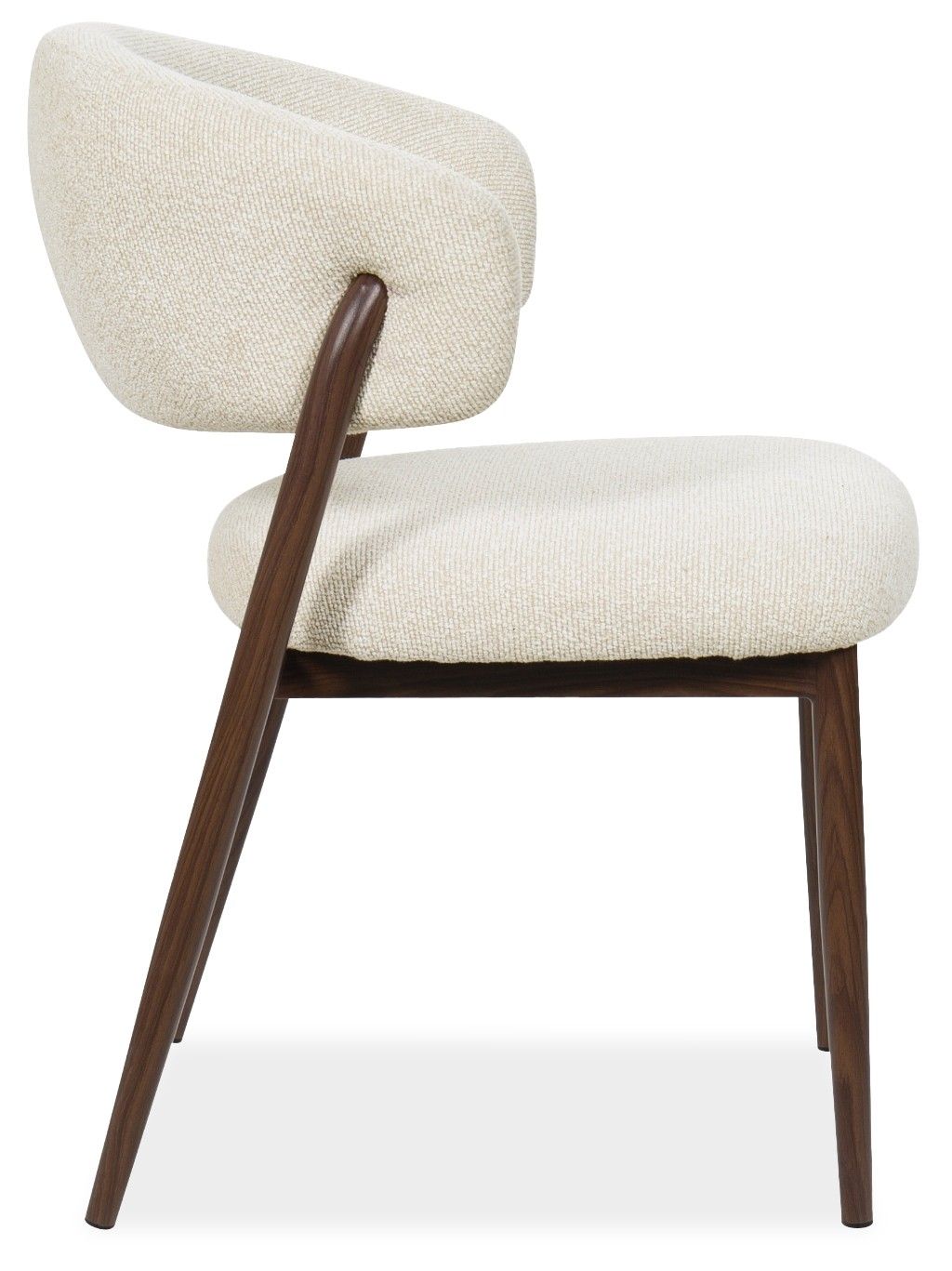 Eetkamerstoel Beige Walnut Asento B57 x D62 x H80 cm