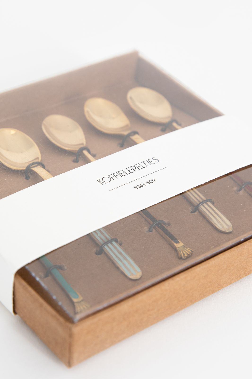 Set van 5 vintage koffielepeltjes