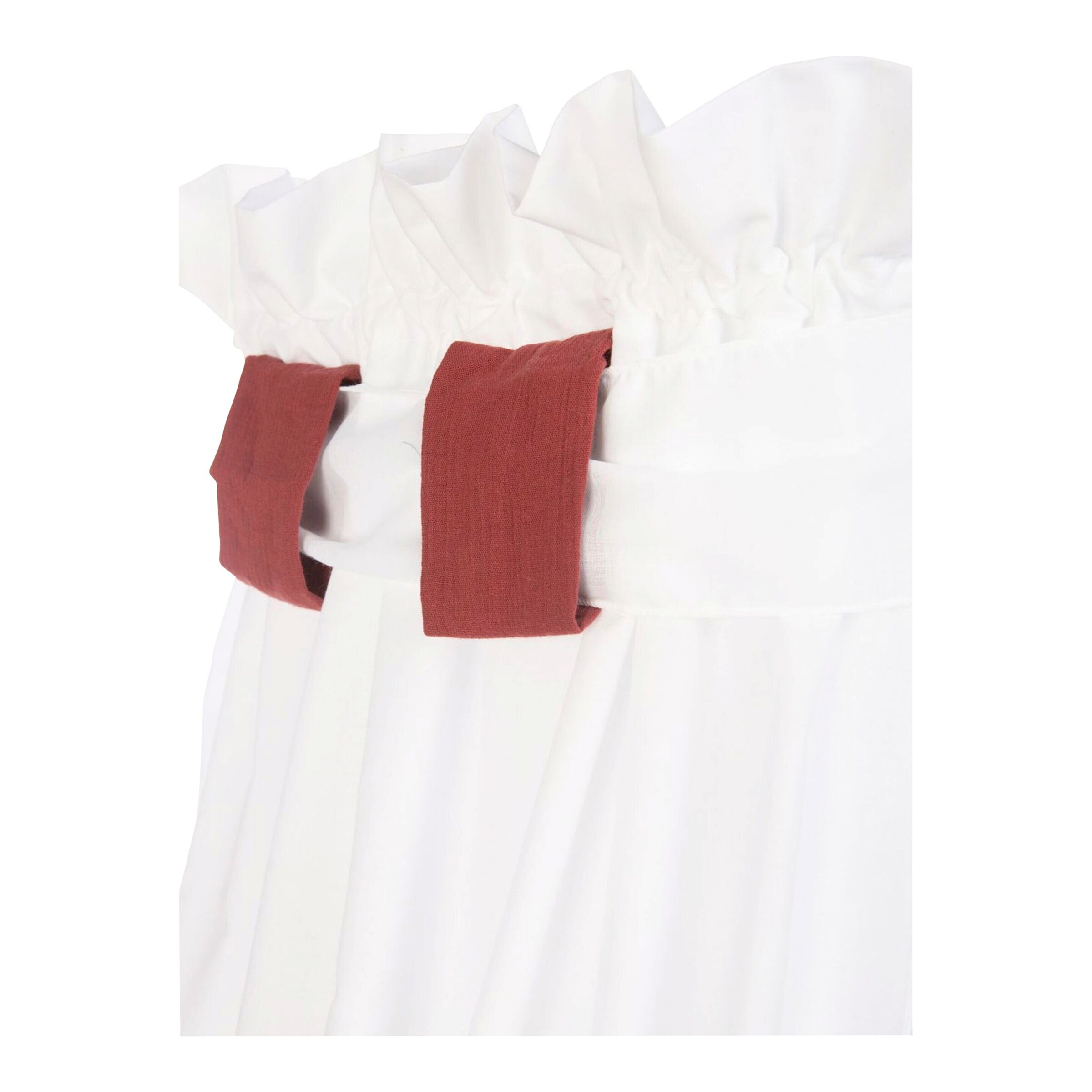 Mionido Textiles Set für Stubenwagen Uni Herz bordeaux