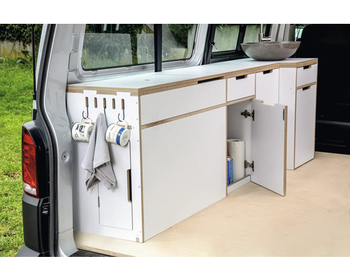 Buildify Campingbox Carl keukenmodule 2100x500x705 mm (LxBxH) (zonder montage- en bevestigingsmateriaal)
