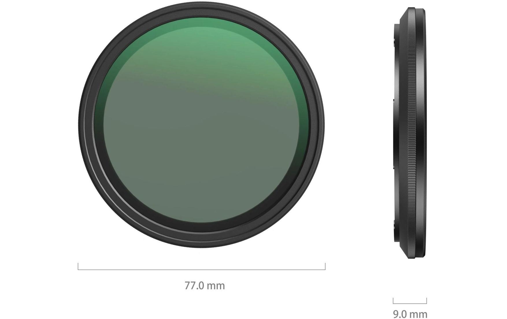 Aufsteckbarer VND-Filter ND2-ND32 (1-5 Stop) 67mmFür mobile Filmemacher
