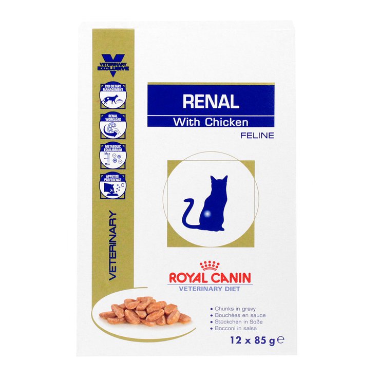Chat Renal poulet pâté 12x100g