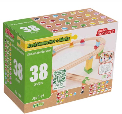 Alpha BoosterZ Track Connectors All In One Block Box Small Byggesett 38 Deler