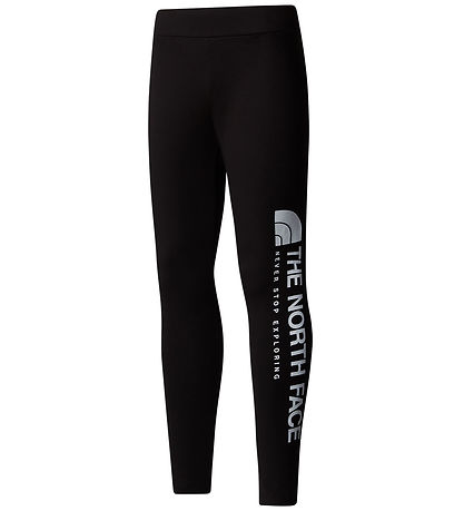 The North Face Leggings - Vertikale Grafik - Schwarz